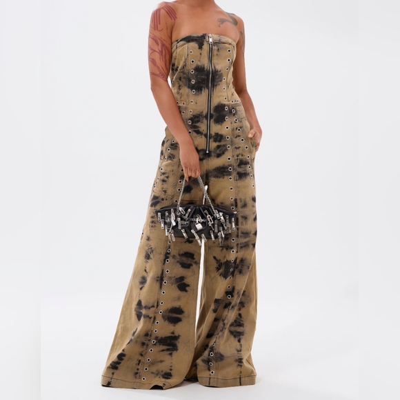 AKIRA Pants - Internet Famous Painted Denim Jumpsuit